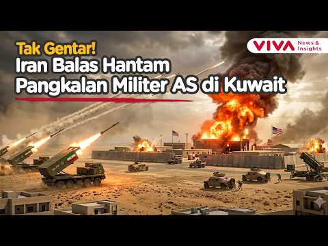 Iran Bombardir Pangkalan Militer AS di Kuwait, Gudang Logistik Ludes Terbakar