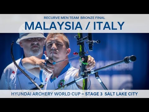 Malaysia v Italy – recurve men's team bronze | SLC 2018 Hyundai Archery World Cup S3