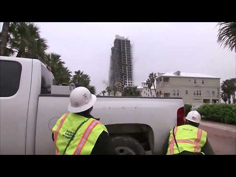 Worlds highest explosive demolition of a concrete structure