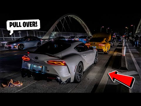 TOOK MY SUPRA ON A CRAZY LA CRUISE! *POLICE SHUT DOWN*