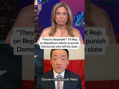 'They're desperate': TX Rep. on Republican efforts to punish Democrats who left the state