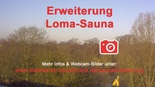 preview picture of video '2. Zeitraffer zur Erweiterung der Loma-Sauna im Nettebad Osnabrück'