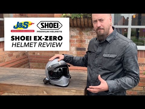 Shoei EX-Zero Helmet - Black - FREE 