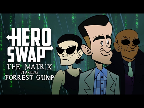 The Matrix Starring Forrest Gump - Hero Swap