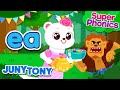 ⭐Super Phonics | ea Song | Weasel’s Tea Party ☕🎉 | Phonics Song for Kids | JunyTony