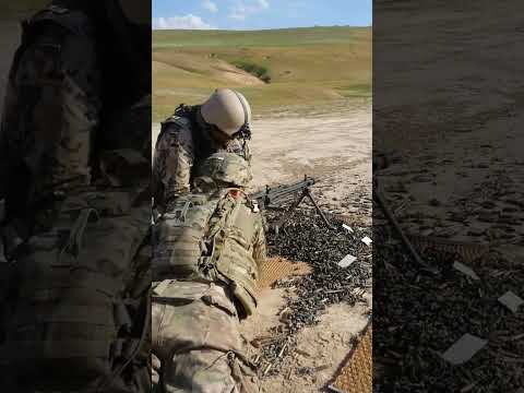 American MP first time shooting German MG3 H&K Mazar Sharif, Afghanistan 🇦🇫