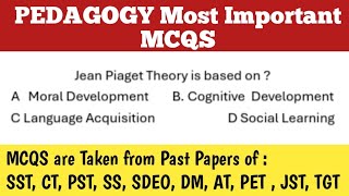 Pedagogy MCQS | Most important & Repeated Pedagogy MCQS