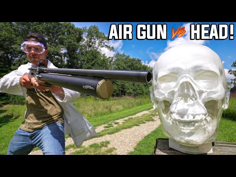 How Lethal is a CONTACT Air Gun Blast??? (ZEUS vs HEAD)