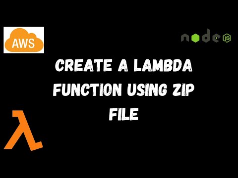 Nodejs Creating A Lambda Function In Aws From Zip File