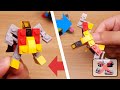 Micro LEGO brick bird transformer mech - Black Cape
