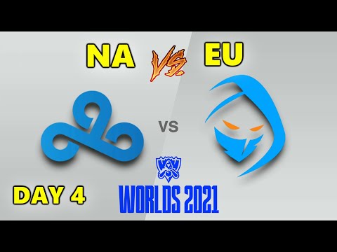 CLOUD9 vs ROGUE - NA vs EU - WORLDS 2021 - GROUP A - DAY 4 - LEAGUE OF LEGENDS