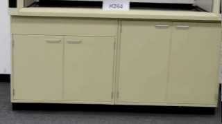 6′ Hamilton Safeaire Laboratory Fume Hood with Epoxy Counte Tops Base Cabinets