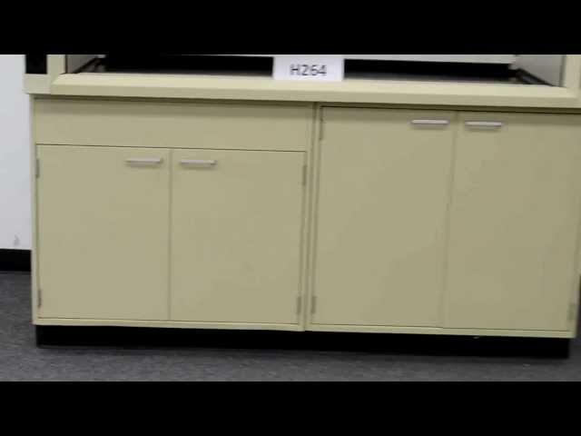 6′ Hamilton Safeaire Laboratory Fume Hood with Epoxy Counte Tops Base Cabinets