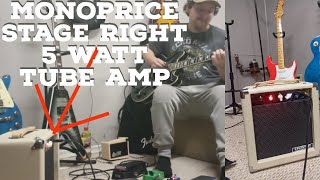 Video thumbnail for Monoprice 5 Watt Tube Amp Review & Sound Demo 🤘🎸 by Blues Guy