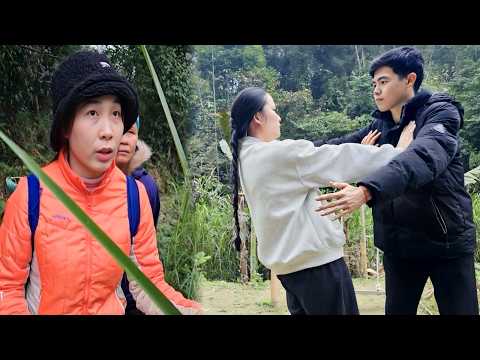 Suddenly a man appeared who seemed to be the girl's ex-boyfriend