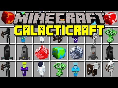 Minecraft GALACTICRAFT MOD! | TRAVEL TO SPACE, MOON, MARS, CREEPER BOSS, & MORE! | Modded Mini-Game