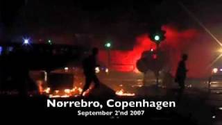 preview picture of video 'Riots in Copenhagen Nørrebro'
