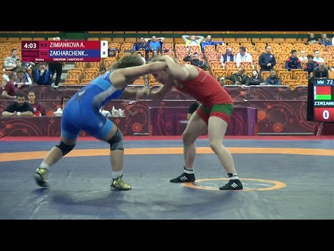 Round 4 WW - 72 kg: A. ZIMIANKOVA (BLR) v. E. ZAKHARCHENKO (RUS)
