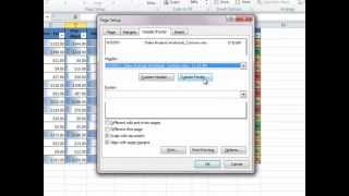 In Excel: Add the date, time, filename, and page numbers to a header or footer in Excel 2010