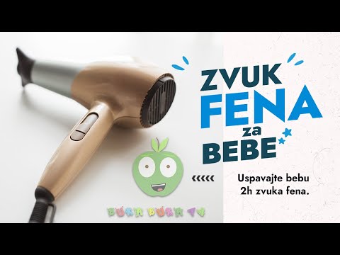 💤 Zvuk fena | Za uspavljivanje bebe 💤 - Hair Dryer Sound for Babies | 🌛 White noise for Baby |