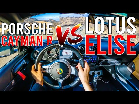 Porsche Cayman R vs Lotus Elise Head-to-Head | Best Mid-Engine Driver’s Car
