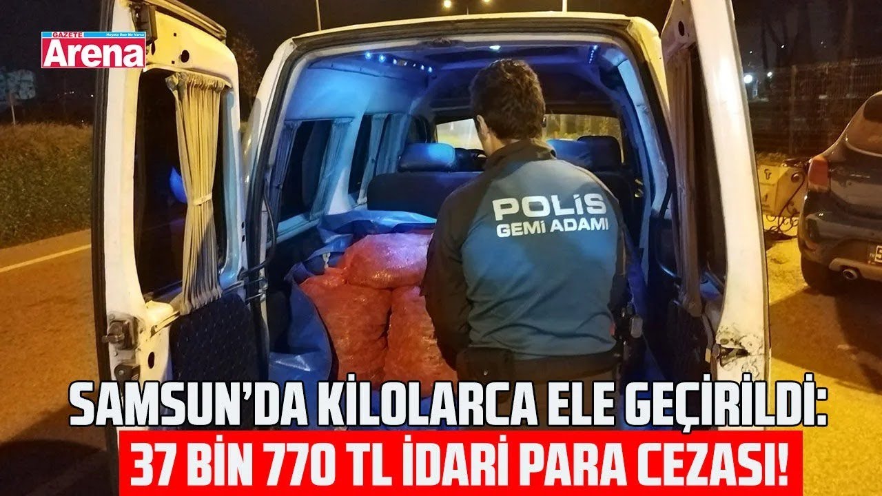 Samsun’da 200 kilo kaçak midye ele geçirildi!