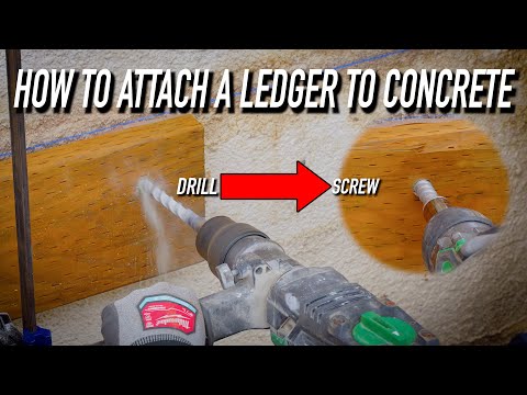 How To Attach A Ledger To Concrete Dr Decks Style || Dr Decks