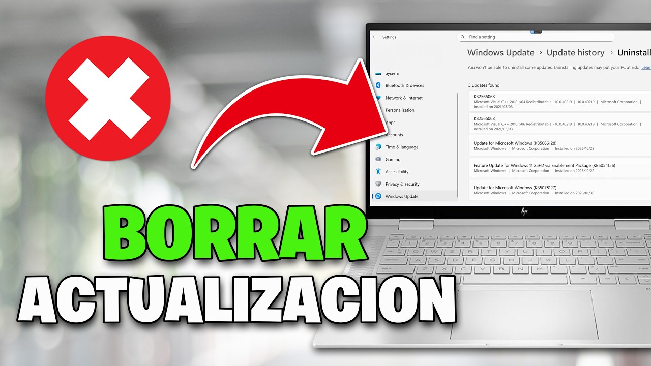 DESINSTALAR ACTUALIZACIONES WINDOWS 11 FÁCIL y RÁPIDO 💻 (Paso a Paso)