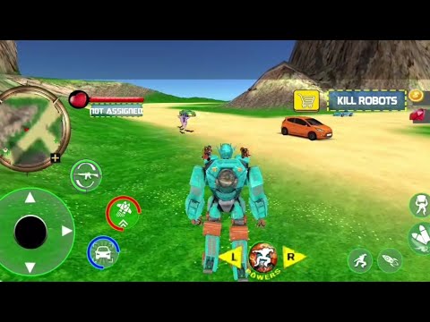 Excavator Robot Car Game-Android Gameplay