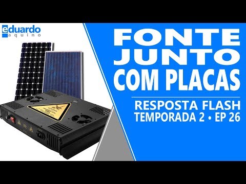 Carregador Junto com Placa Solar, posso ligar no Motor Home