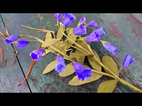 Bluebells paper flower  #crepepaperflowers #paperart #bluebells