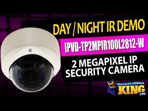 Day/Night Demo - IPVD-TP2MPIR100L2812-W - 2 Megapixel IP IR Vandal Dome Security Camera