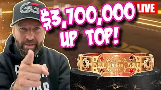3.7 Million Up TOP! WSOP Online MAIN EVENT! Part 1