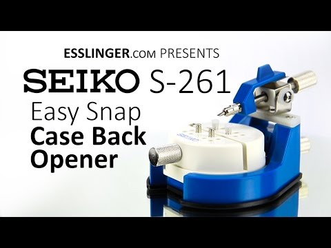 Seiko S-261 Watch Case Back Opener Knife with Vise Holder for Snap on Pry  Style Watch Backs