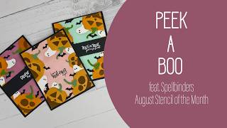 Halloween 2026 | Spellbinders - Peek a Boo Stencil of the Month