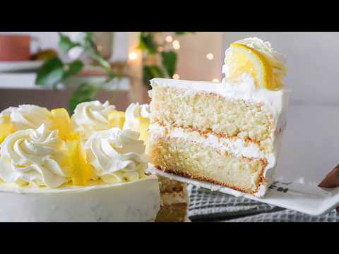Ultimate LEMON CHIFFON LAYER CAKE with Lemon Cream Cheese Frosting|Easy Step-By-Step Recipe Tutorial