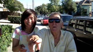 Mary Lin kisses papa