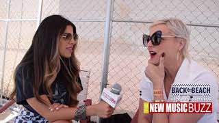 Monique Powell from Save Ferris Interview Backstage at Back to the Beach