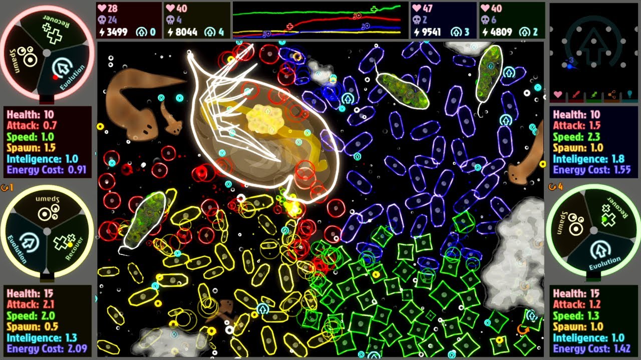 Microbe Wars - Marble Battle Simulation