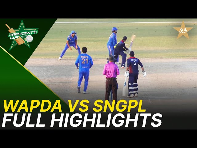 Full Highlights | WAPDA vs SNGPL – President’s Cup Grade-I 2025-26 | KCCA Ground | PCB