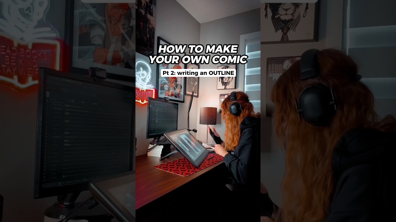 How to write a story outline 📖 #writingtips #howtowrite #comicart #comicartist #makingcomics