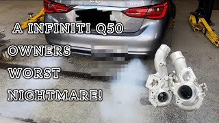 INFINITI Q50 VR30DDTT Turbo Removal At Home