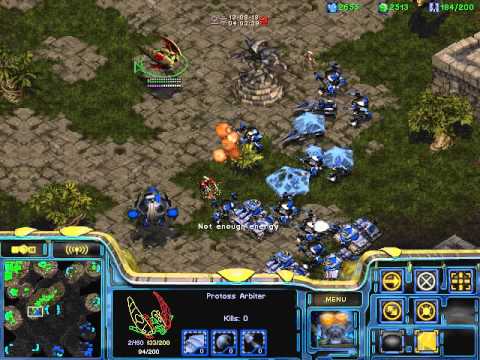 Starcraft Brood war Protoss vs Terran in Fighting Spirit 1.3