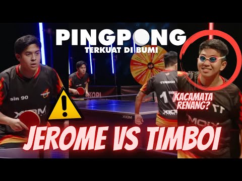 FULL MATCH JEROME POLIN VS TIMBOI TANDING 🏓 MENANG SIAPA?😱 DI #PINGPONGTERKUATDIBUMI