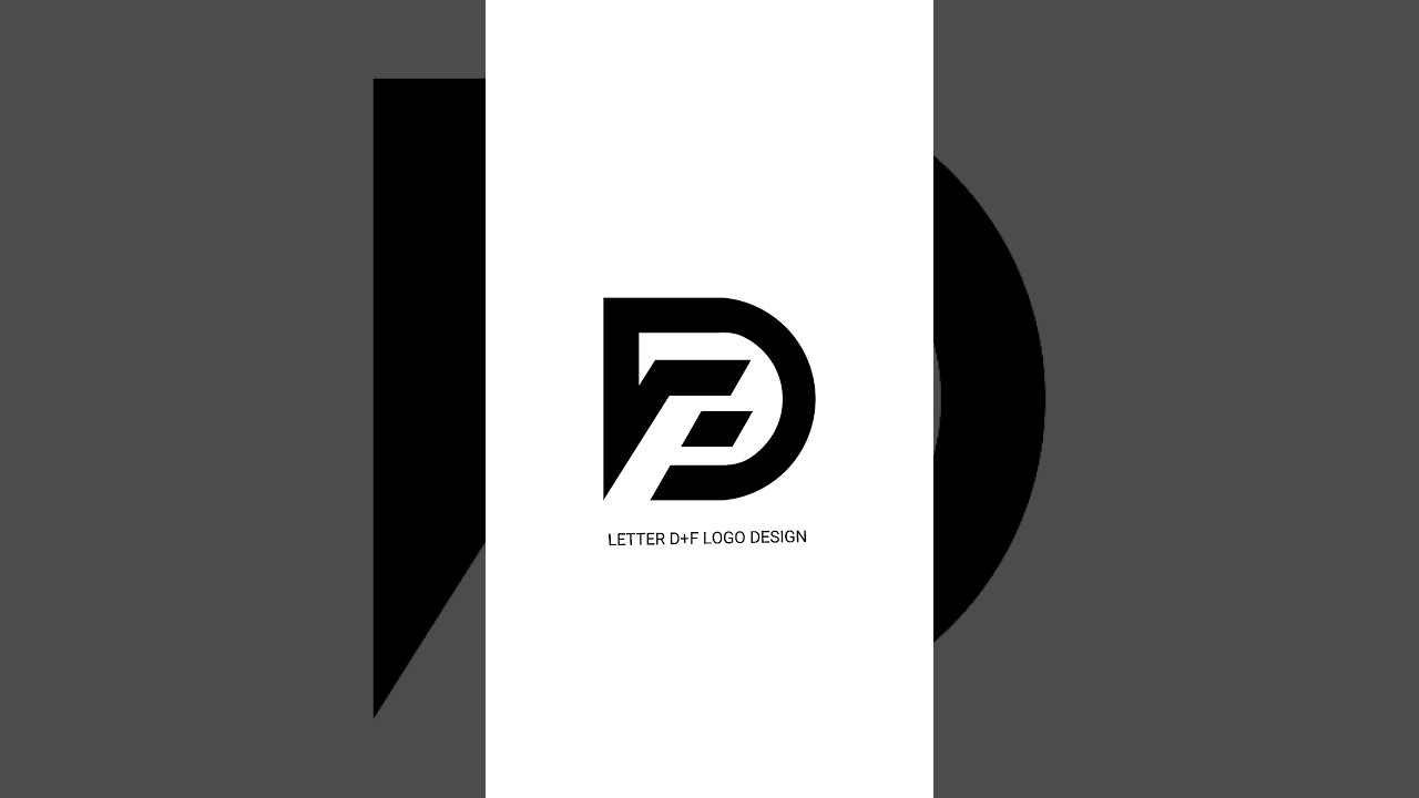 Creative Logo Design for Letter D+F #logodesign #shorts