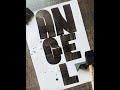 Foam Brush Lettering Most Satisfying Video