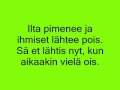 Dingo - Levoton Tuhkimo with lyrics 