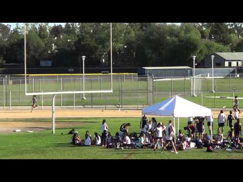 VarG 300m Hurdles at Newport Harbor 3-26-15 - Los Alamitos Girls