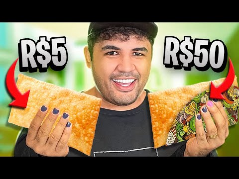 PEDIMOS O PASTEL MAIS CARO E O MAIS BARATO DO APLICATIVO!