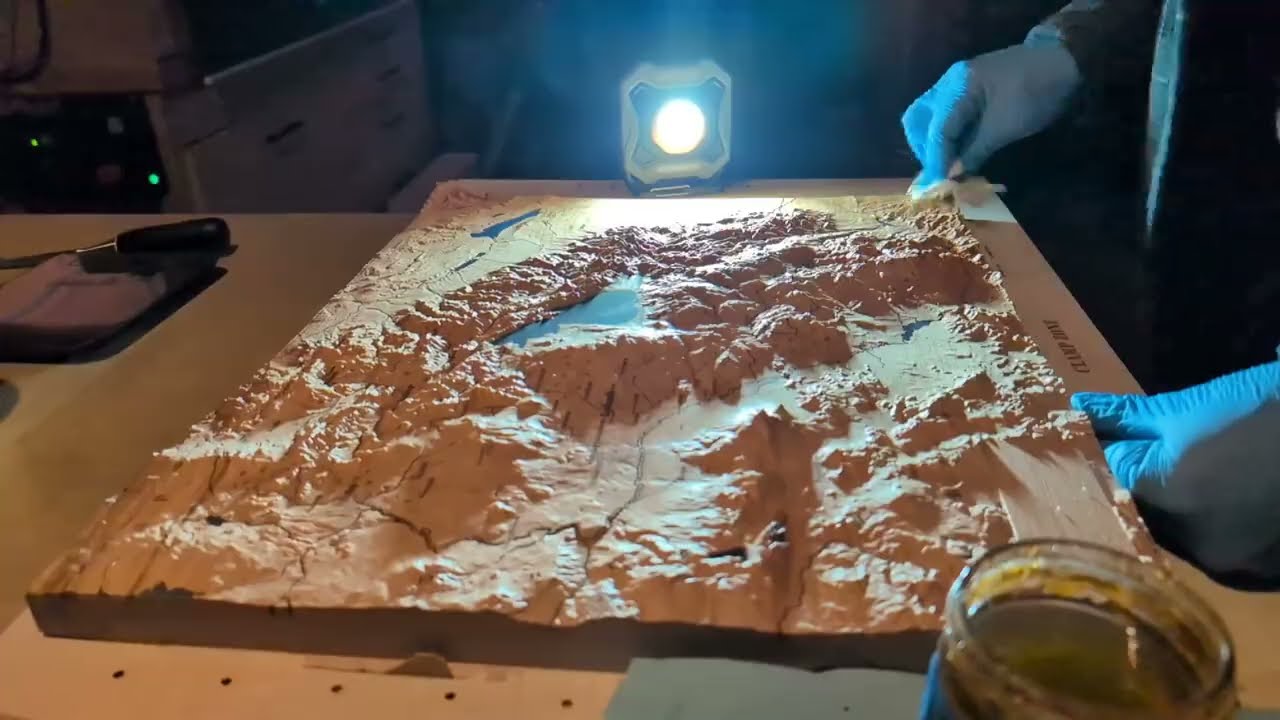 Armenia 3D Wood Map